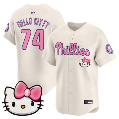 Unisex Philadelphia Phillies Hello Kitty Vapor Premier Limited Jersey - Cream / Hello Kitty