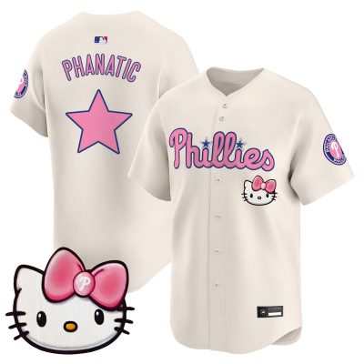 Unisex Philadelphia Phillies Hello Kitty Vapor Premier Limited Jersey - Cream / Phanatic