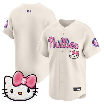 Unisex Philadelphia Phillies Hello Kitty Vapor Premier Limited Jersey - Cream / Team