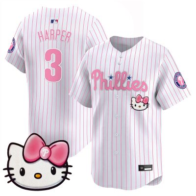 Unisex Philadelphia Phillies Hello Kitty Vapor Premier Limited Jersey - Pinstripe / Bryce Harper