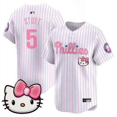 Unisex Philadelphia Phillies Hello Kitty Vapor Premier Limited Jersey - Pinstripe / Bryson Stott