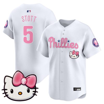 Unisex Philadelphia Phillies Hello Kitty Vapor Premier Limited Jersey - White / Bryson Stott