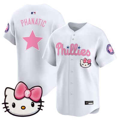 Unisex Philadelphia Phillies Hello Kitty Vapor Premier Limited Jersey - White / Phanatic