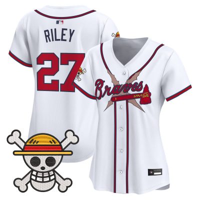Women's Atlanta Braves x One Piece Vapor Premier Limited Jersey - White / Austin Riley