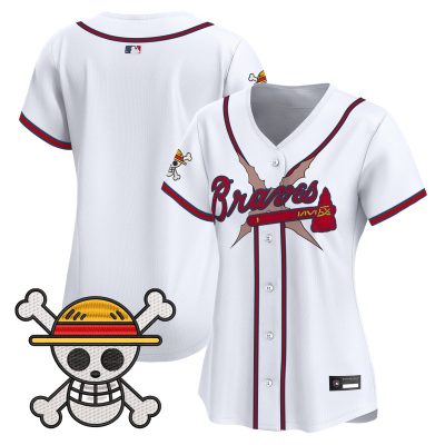 Women's Atlanta Braves x One Piece Vapor Premier Limited Jersey - White / Team