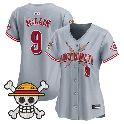 Women's Cincinnati Reds x One Piece Vapor Premier Limited Jersey - Gray / Matt Mclain