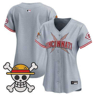 Women's Cincinnati Reds x One Piece Vapor Premier Limited Jersey - Gray / Team