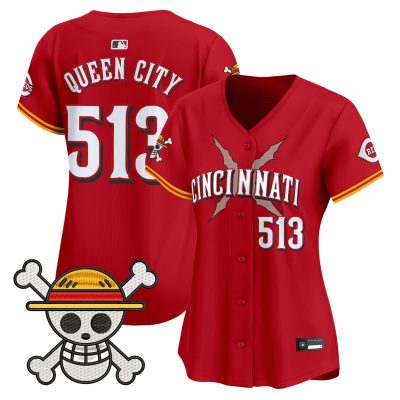 Women's Cincinnati Reds x One Piece Vapor Premier Limited Jersey - Red / Queen City 513