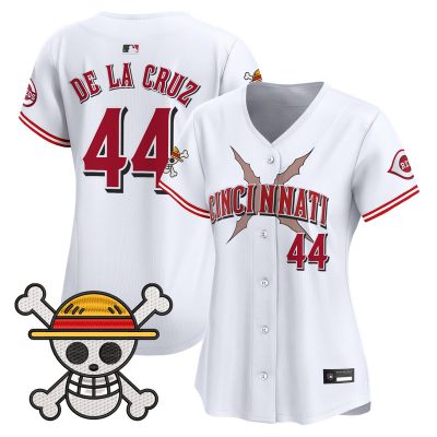 Women's Cincinnati Reds x One Piece Vapor Premier Limited Jersey - White / Elly De La Cruz