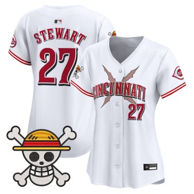 Women's Cincinnati Reds x One Piece Vapor Premier Limited Jersey - White / Sal Stewart