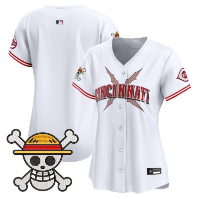 Women's Cincinnati Reds x One Piece Vapor Premier Limited Jersey - White / Team