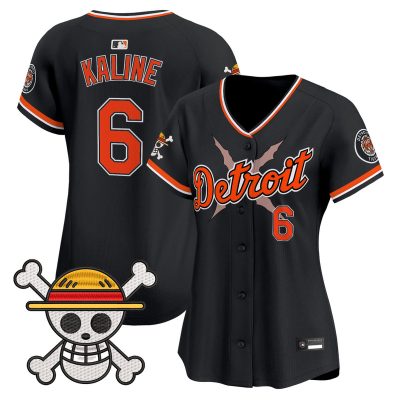 Women's Detroit Tigers x One Piece Vapor Premier Limited Jersey - Black / Al Kaline