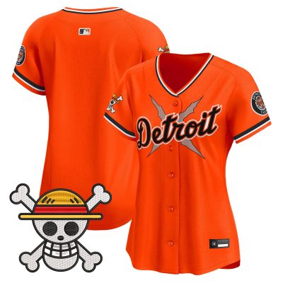 Women's Detroit Tigers x One Piece Vapor Premier Limited Jersey - Orange / Team