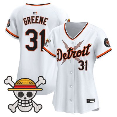 Women's Detroit Tigers x One Piece Vapor Premier Limited Jersey - White / Riley Greene