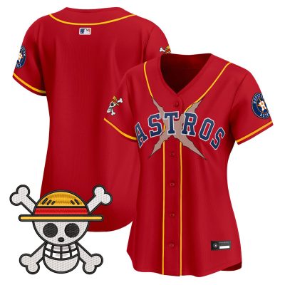 Women's Houston Astros x One Piece Vapor Premier Limited Jersey - Red / Team