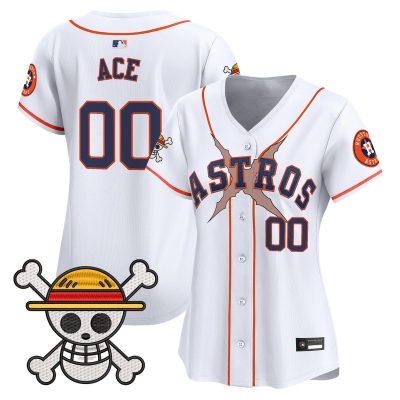 Women's Houston Astros x One Piece Vapor Premier Limited Jersey - White / Ace