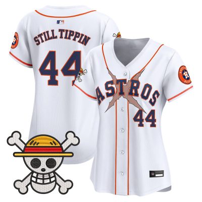Women's Houston Astros x One Piece Vapor Premier Limited Jersey - White / Still Tippin
