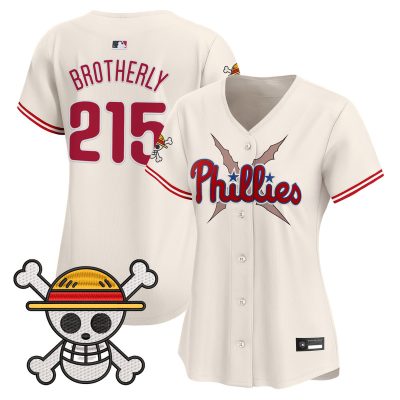 Women's Philadelphia Phillies x One Piece Vapor Premier Limited Jersey - Cream / Brotherly 215