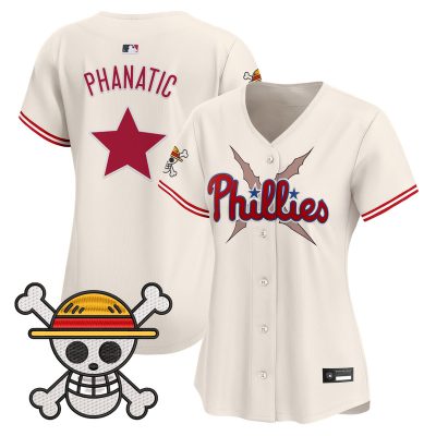 Women's Philadelphia Phillies x One Piece Vapor Premier Limited Jersey - Cream / Phanatic