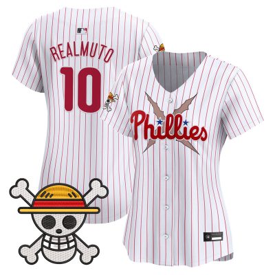 Women's Philadelphia Phillies x One Piece Vapor Premier Limited Jersey - Pinstripe / J.T.Realmuto