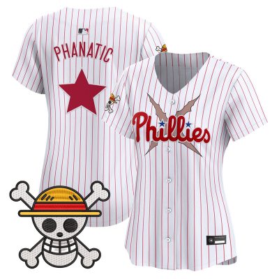 Women's Philadelphia Phillies x One Piece Vapor Premier Limited Jersey - Pinstripe / Phanatic