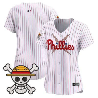 Women's Philadelphia Phillies x One Piece Vapor Premier Limited Jersey - Pinstripe / Team