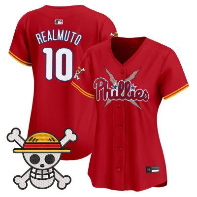Women's Philadelphia Phillies x One Piece Vapor Premier Limited Jersey - Red / J.T.Realmuto