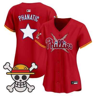 Women's Philadelphia Phillies x One Piece Vapor Premier Limited Jersey - Red / Phanatic
