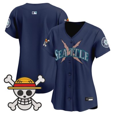 Women's Seattle Mariners x One Piece Vapor Premier Limited Jersey - Navy / Team
