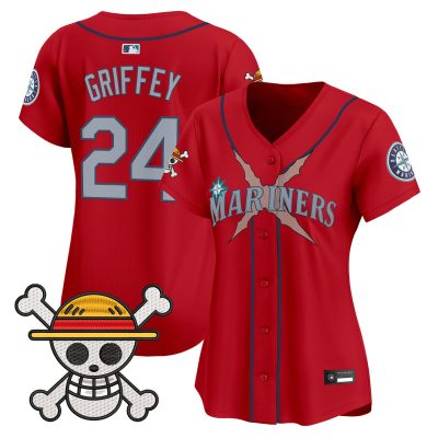 Women's Seattle Mariners x One Piece Vapor Premier Limited Jersey - Red / Ken Griffey Jr.