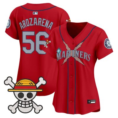 Women's Seattle Mariners x One Piece Vapor Premier Limited Jersey - Red / Randy Arozarena