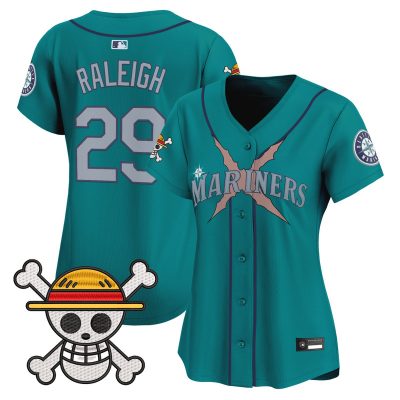 Women's Seattle Mariners x One Piece Vapor Premier Limited Jersey - Teal / Cal Raleigh