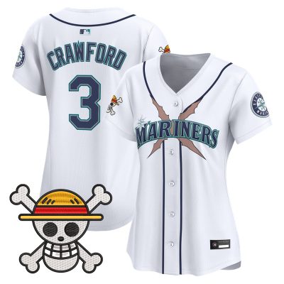 Women's Seattle Mariners x One Piece Vapor Premier Limited Jersey - White / J.P. Crawford