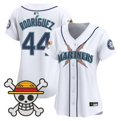 Women's Seattle Mariners x One Piece Vapor Premier Limited Jersey - White / Julio Rodriguez