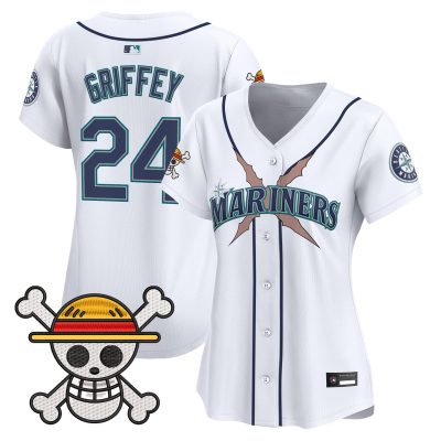 Women's Seattle Mariners x One Piece Vapor Premier Limited Jersey - White / Ken Griffey Jr.