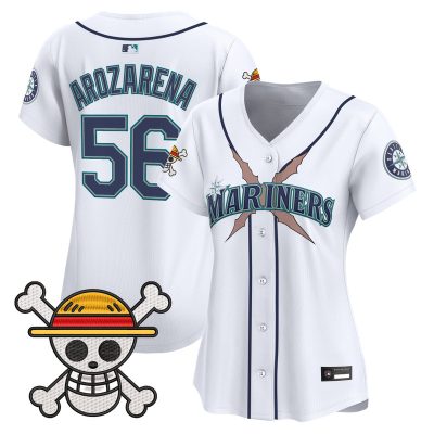 Women's Seattle Mariners x One Piece Vapor Premier Limited Jersey - White / Randy Arozarena