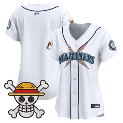 Women's Seattle Mariners x One Piece Vapor Premier Limited Jersey - White / Team