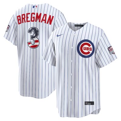 Alex Bregman Chicago Cubs USA 250 Fourth of July Home Stadium Jersey - White
