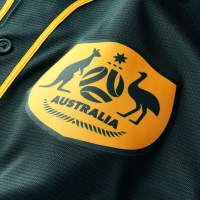 Alternative view of Australia National Team x MLB Stadium Replica Jersey - Green