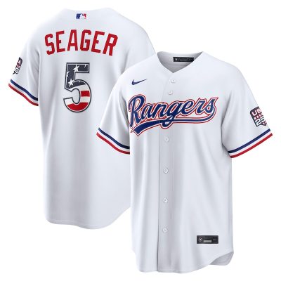 Corey Seager Texas Rangers USA 250 Fourth of July Home Stadium Jersey - White