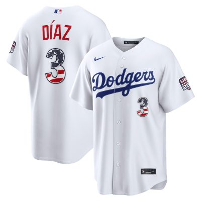 Edwin Diaz Los Angeles Dodgers USA 250 Fourth of July Home Stadium Jersey - White