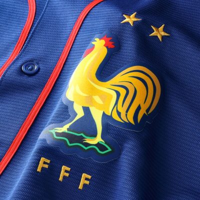 Alternative view of France National Team x MLB Stadium Replica Jersey - Blue