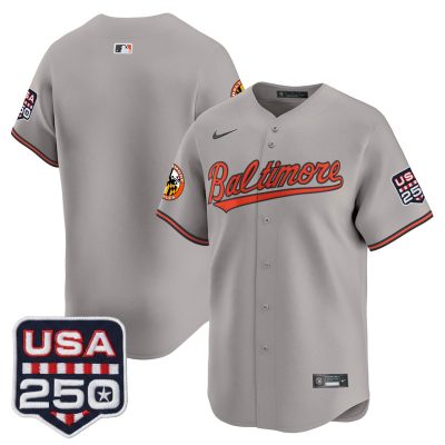 Men's Baltimore Orioles USA 250 Fourth of July Vapor Premier Limited Jersey - Gray / Team