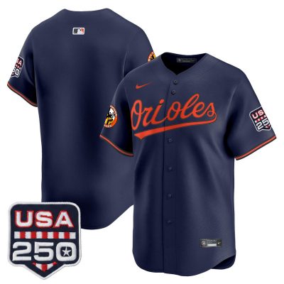 Men's Baltimore Orioles USA 250 Fourth of July Vapor Premier Limited Jersey - Navy / Team