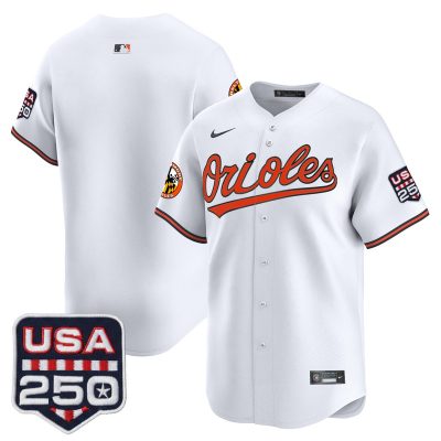 Men's Baltimore Orioles USA 250 Fourth of July Vapor Premier Limited Jersey - White / Team