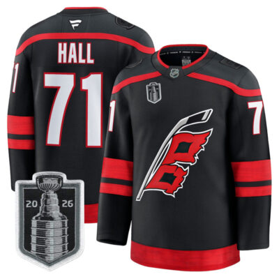 Men's Carolina Hurricanes 2026 Stanley Cup Champions Premium Jersey - Black / Taylor Hall