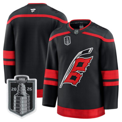 Men's Carolina Hurricanes 2026 Stanley Cup Champions Premium Jersey - Black / Team