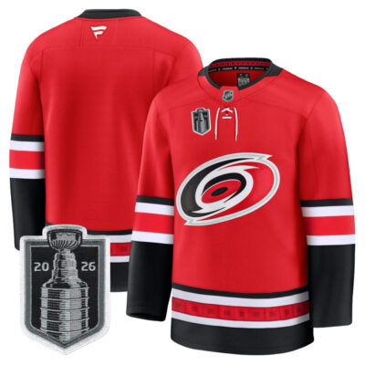 Men's Carolina Hurricanes 2026 Stanley Cup Champions Premium Jersey - Red / Team