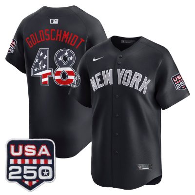 Men's New York Yankees USA 250 Fourth of July Vapor Premier Limited Jersey - Navy / Paul Goldschmidt