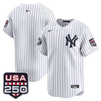 Men's New York Yankees USA 250 Fourth of July Vapor Premier Limited Jersey - Pinstripe / Team
